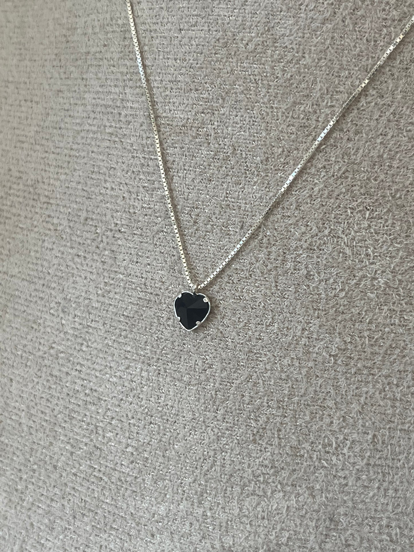 Black Heart Necklace