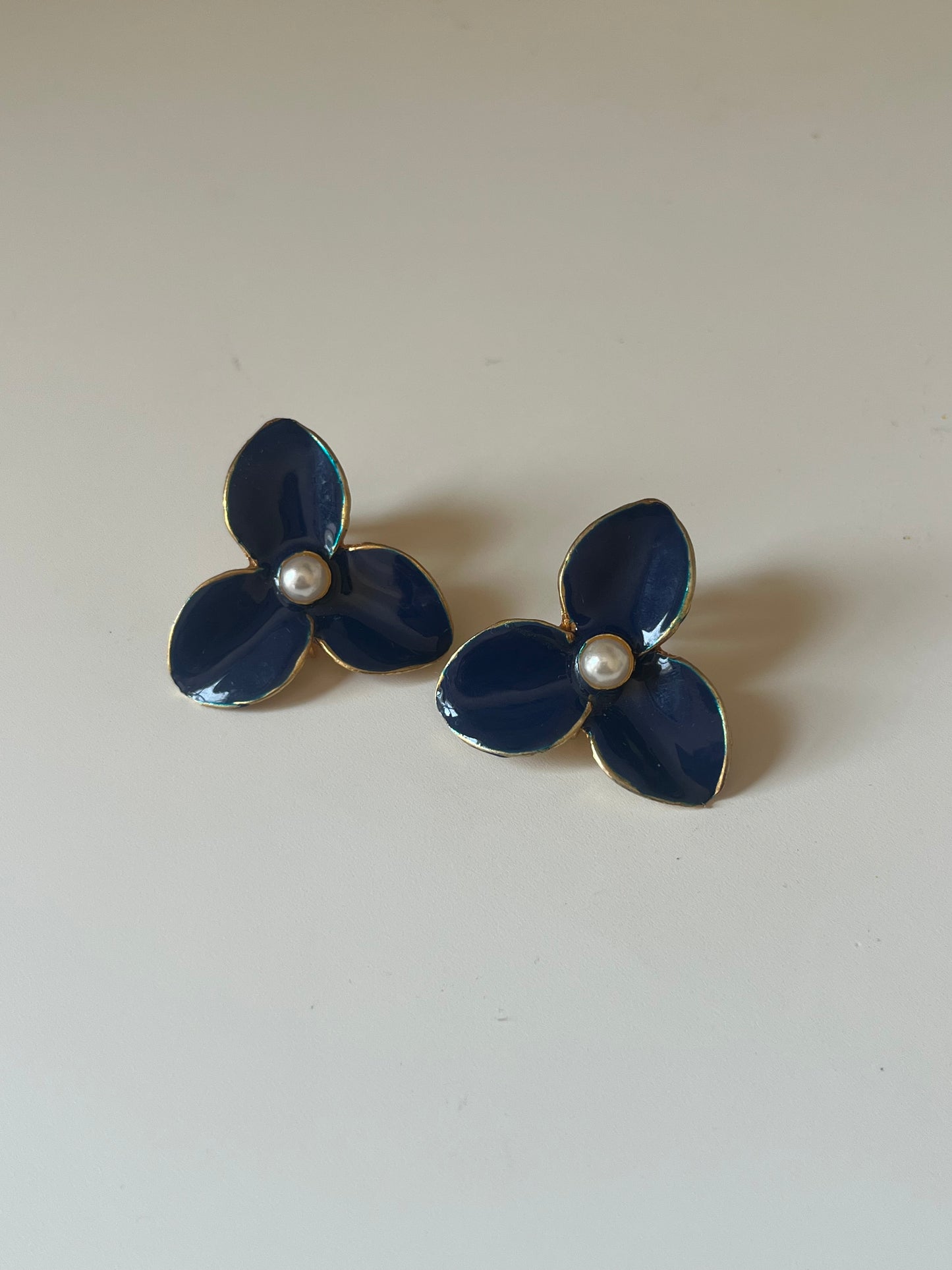 Blue Flower Earrings