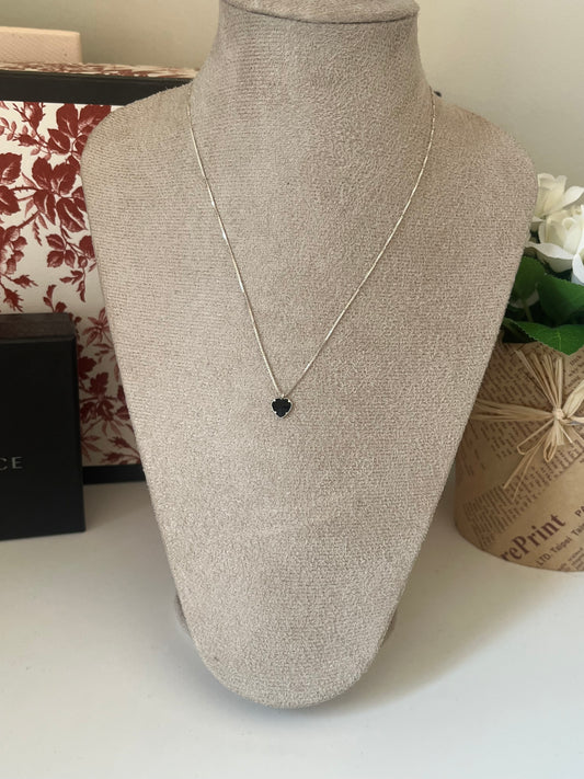 Black Heart Necklace