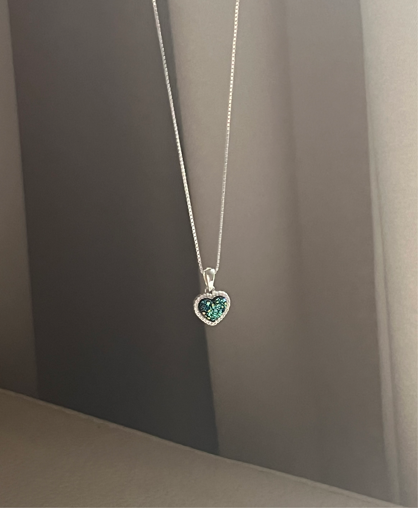 Blue Heart Necklace