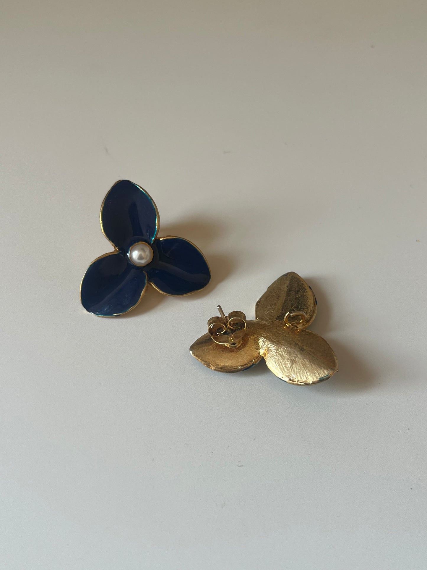 Blue Flower Earrings