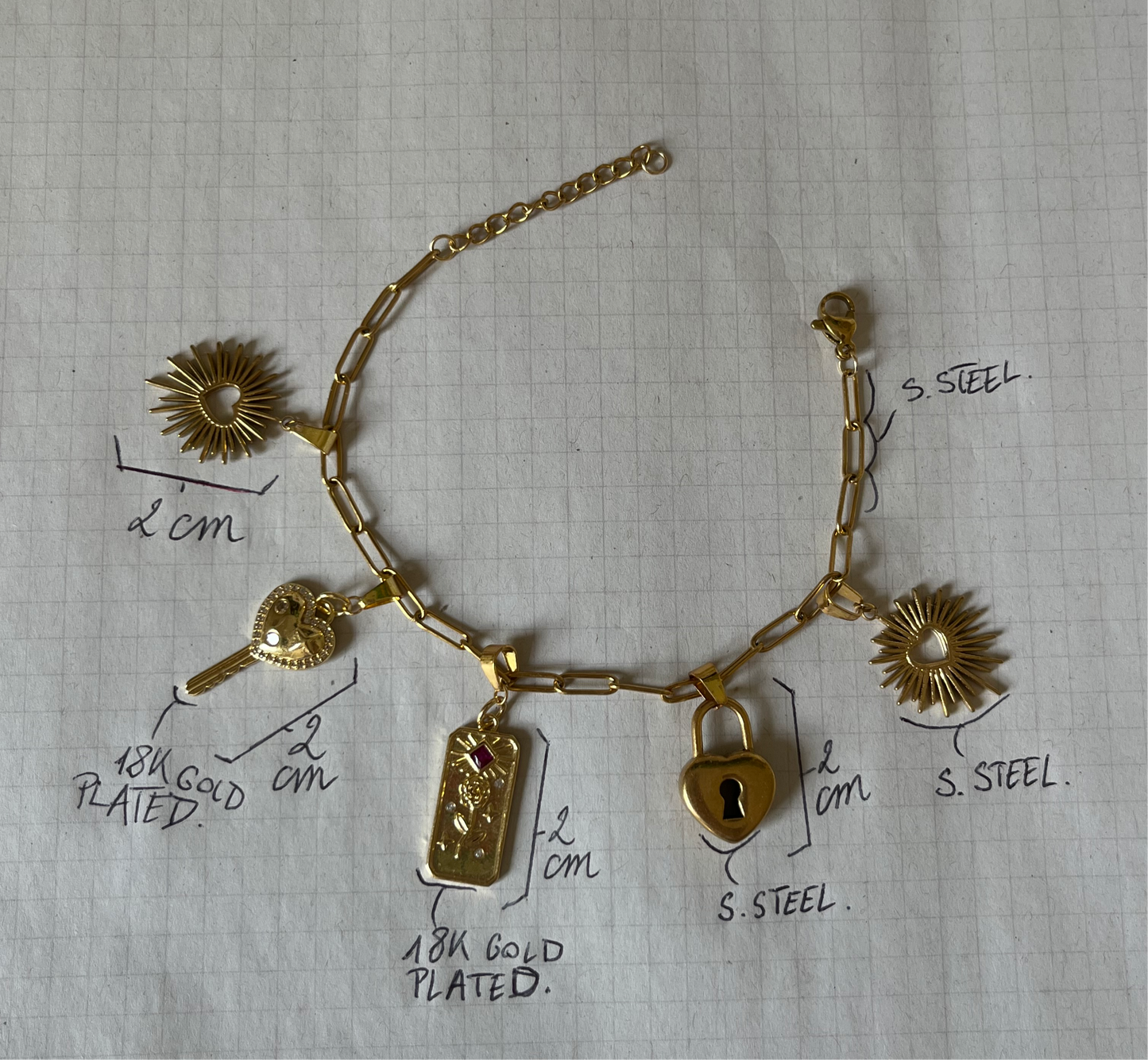 Heart Lock Bracelet