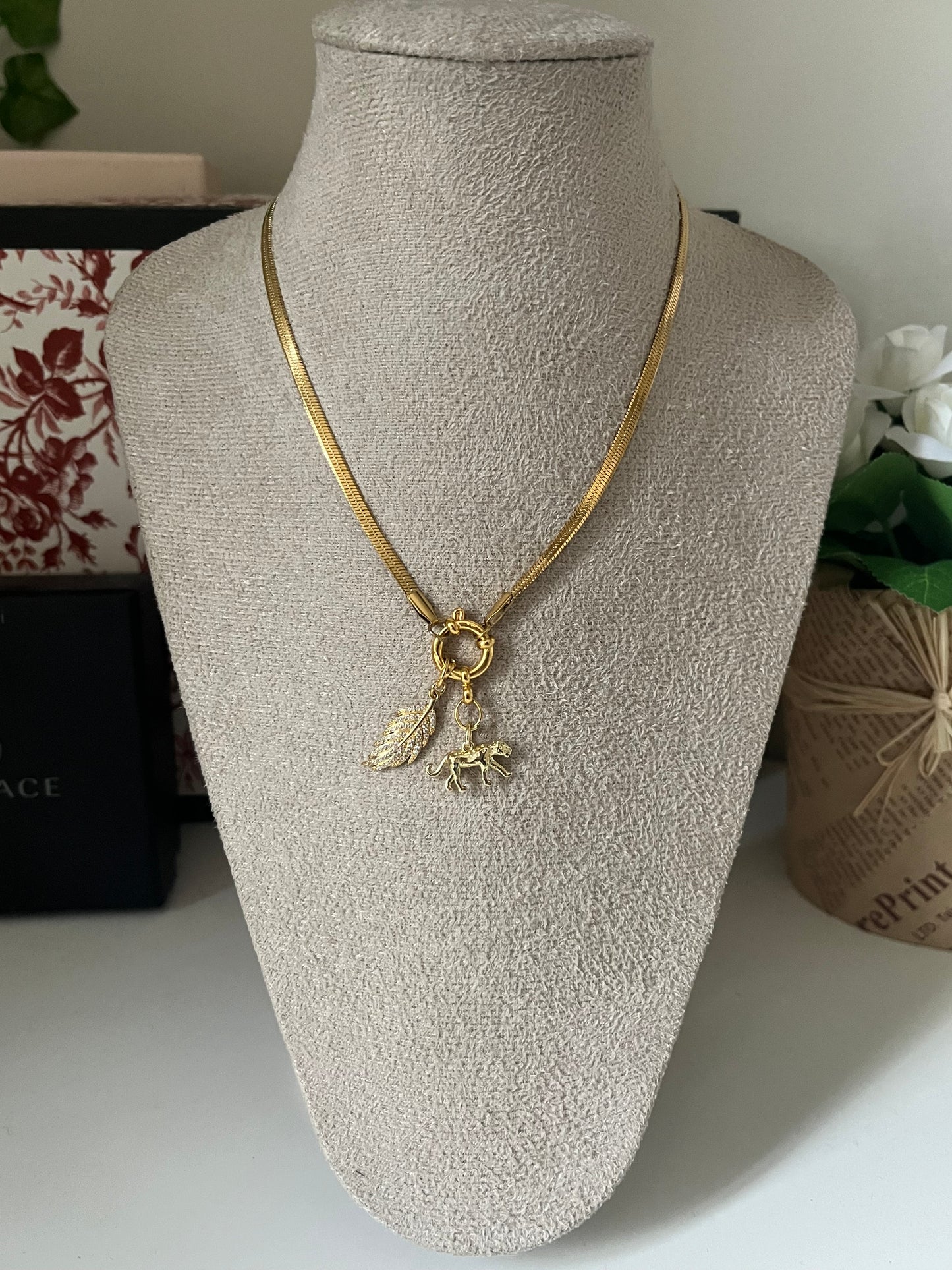 Leopard Gold Necklace