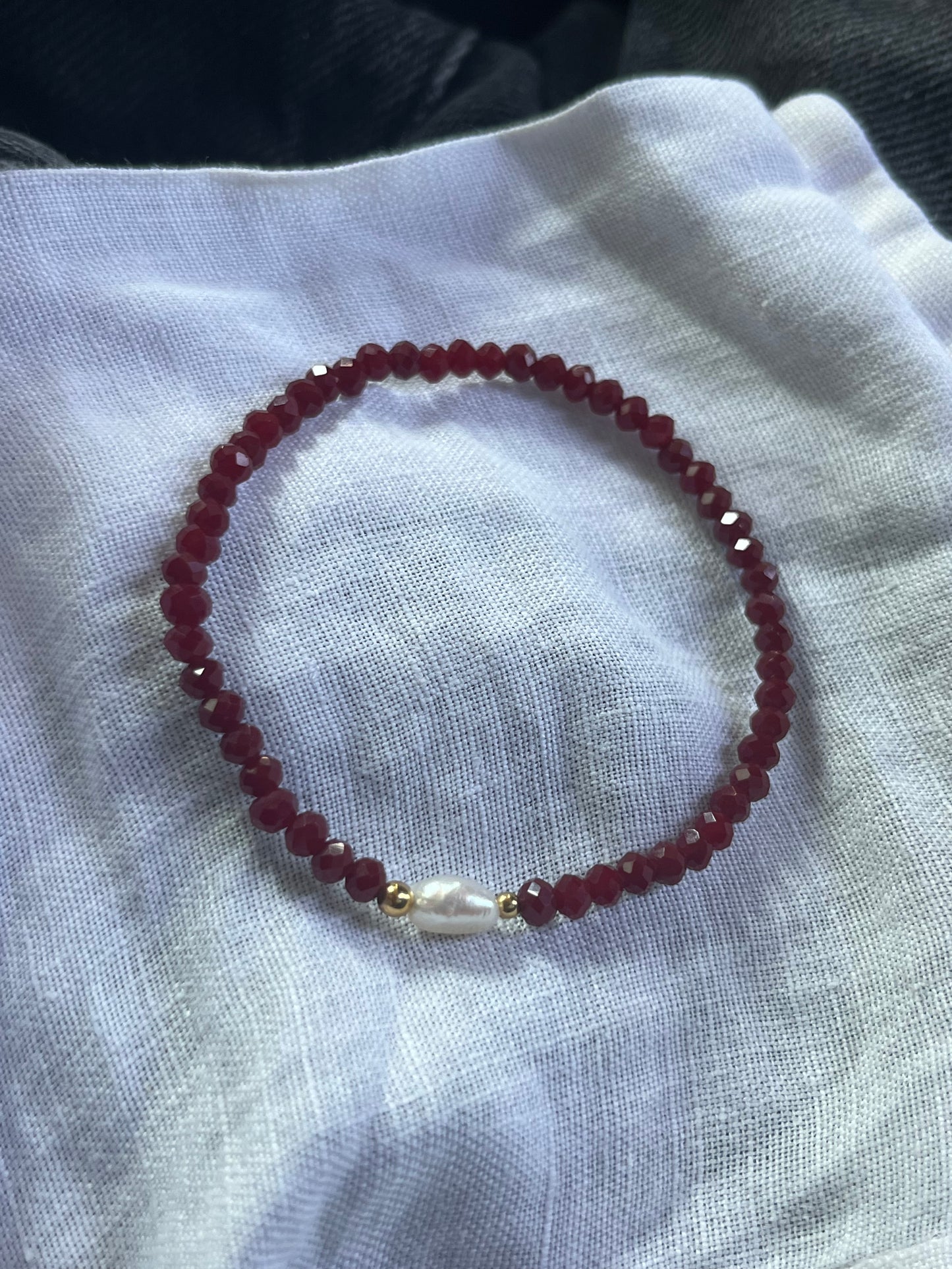 Red Pearl Bracelet